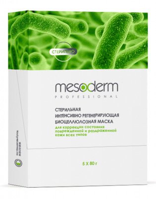 Регенерирующая биоцеллюлозная маска после процедур стерильная MESODERM