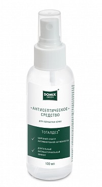 Средство антисептическое для обработки кожи рук спрей DOMIX TOTALDIS 100 мл