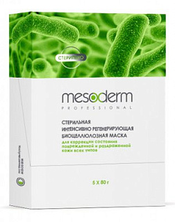 Регенерирующая биоцеллюлозная маска после процедур стерильная Mesoderm