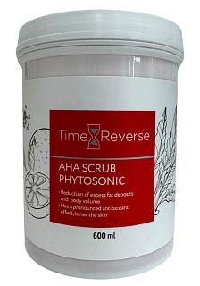 Плотный скраб с АНА-кислотами и сахарными гранулами для пилинга кожи Time Reverse, 600 мл