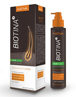 Тоник против выпадения волос с биотином, Kativa Biotina несмываемый
