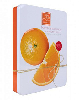 Тканевая маска с апельсином и витамином С Антистресс и омоложение, 30 мл х 7шт Beauty Style